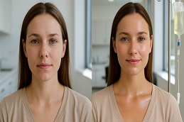 glutathione iv drip Before & After Islamabad