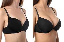 Collage,Of,Young,Woman,In,Bra,With,Different,Sizes,Of