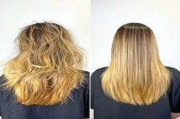 Hair Botox Treatment Before & After ,