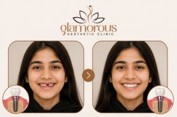 before and after result of dental implant in Islamabad