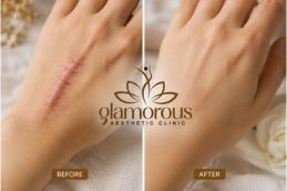 befor and after best result surgical scar on hand