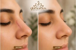 befor and after best result surgical scar on nose